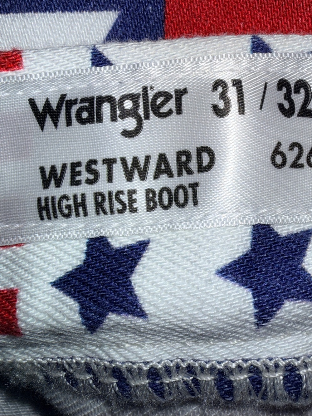 WRANGLER® X 250 YEARS OF AMERICA RETRO BAILEY FLARE PRINT JEAN - 31 x 32 - Picture 7 of 9